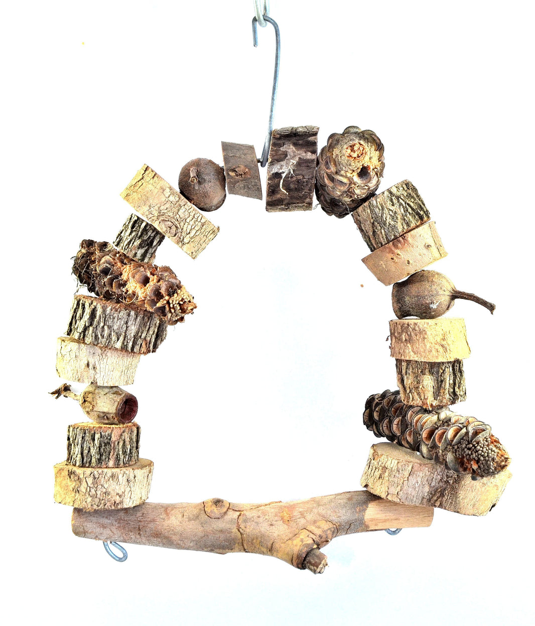 Snapshot of Wooden Parrot Aviary With Rope Perches And Swings
