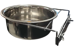 EP Stainless Steel Coop Cup-Feeding Dishes & Accessories-Parrot Supplies Australia