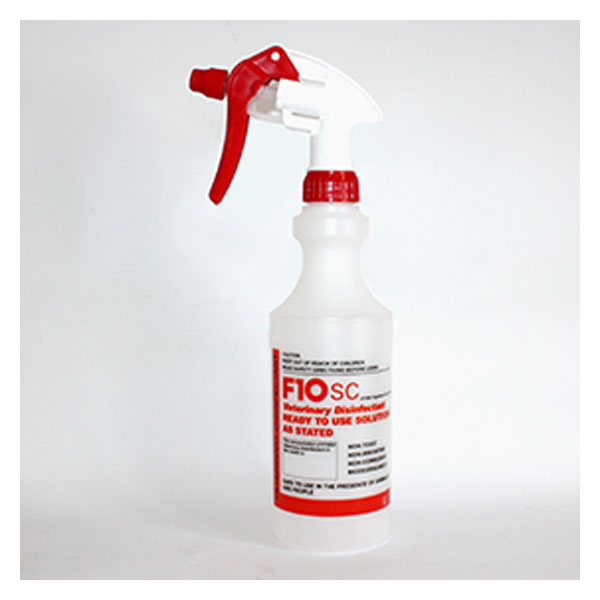 F10 Trigger Spray Bottle 500ml-Cleaners & Disinfectants-Parrot Supplies Australia