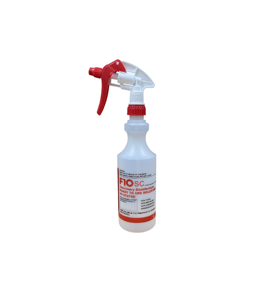 F10 Trigger Spray Bottle 500ml-Cleaners & Disinfectants-Parrot Supplies Australia