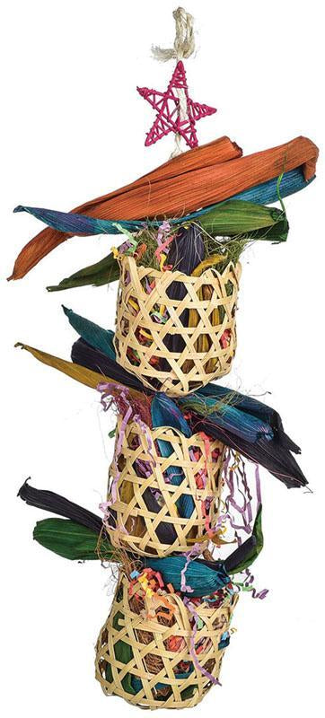 FF Bamboo Basket-Toys-Parrot Supplies Australia