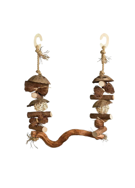 FF Natural Bird Swing (SX)-Toys-Parrot Supplies Australia