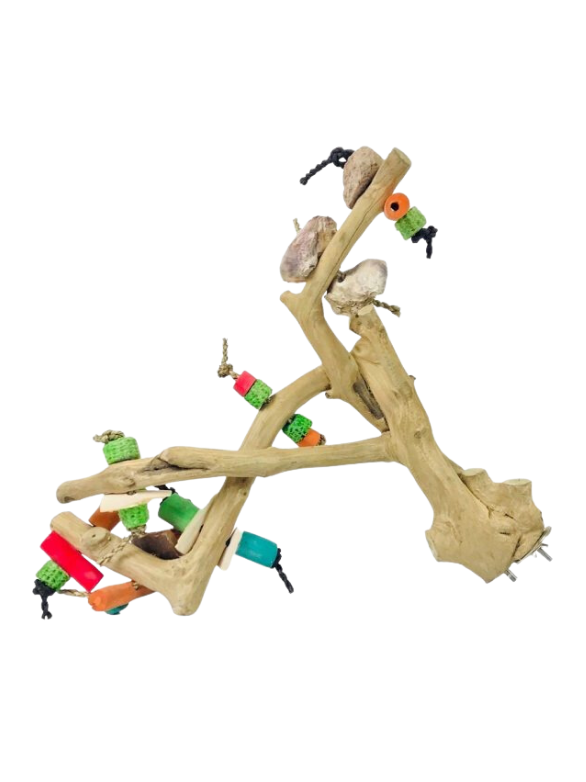 NJ Multi Branch Perch with Toys-Toys-Parrot Supplies Australia