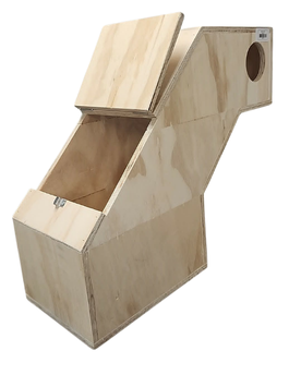 Nestbox (45º)-Nest Boxes & Nesting Material-Parrot Supplies Australia