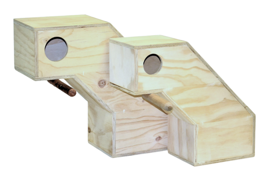 Nestbox (45º)-Nest Boxes & Nesting Material-Parrot Supplies Australia