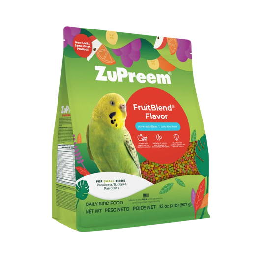 REDUCED TO CLEAR - Zupreem Fruit Blend Small Bird 907g (BB 13/7/26)-Parrot Supplies Australia
