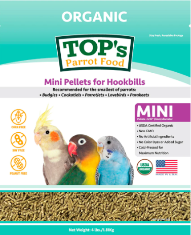 TOP's Mini Size Pellets 1.8Kg-Pellets-Parrot Supplies Australia