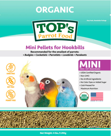 TOP's Mini Size Pellets-Pellets-Parrot Supplies Australia