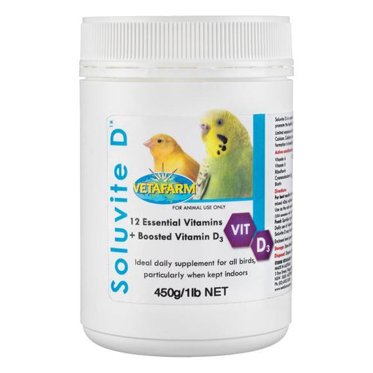 Vetafarm Soluvite D-Medicine & Supplements-Parrot Supplies Australia