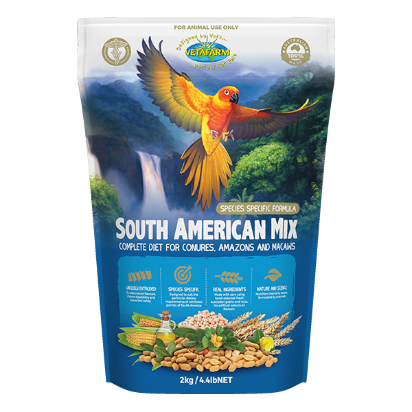 Vetafarm South American Mix-Pellets-Parrot Supplies Australia